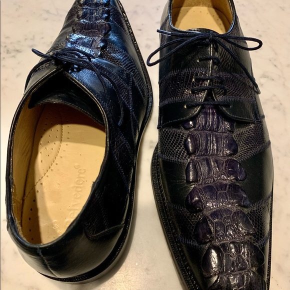 Belvedere crocodile men’s dress shoes main image 6
